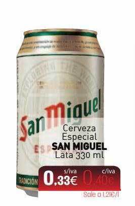 Cuevas Cash Cerveza Especial San Miguel oferta