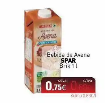 Cuevas Cash Bebida De Avena Spar oferta