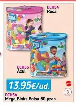 Panre Mega Bloks Bolsa 60 Pzas oferta