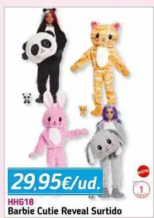 Panre Barbie Cutie Reveal Surtido oferta