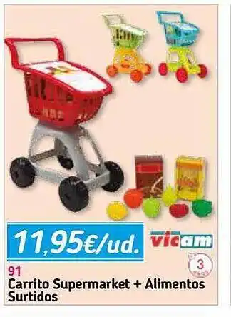 Panre Carrito Supermarket + Alimentos Surtidos oferta