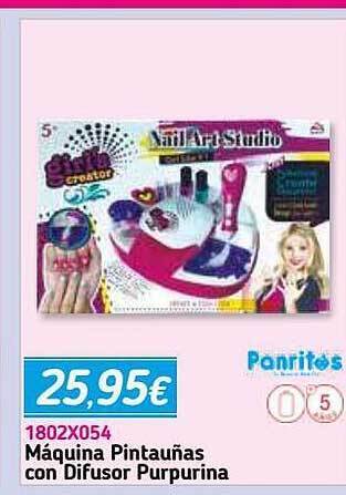 Panre Máquina Pintauñas Con Difusor Purpurina Panritos oferta