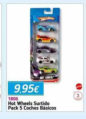 Panre Hot Wheels Surtido Pack 5 Coches Básicos oferta
