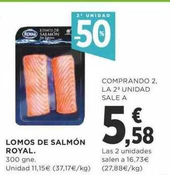 Supercor 2a Unidad -50% Lomos De Salmón Royal oferta