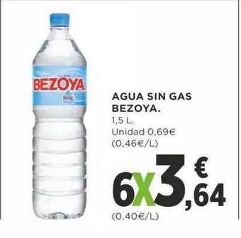 Supercor Agua Sin Gas Bezoya oferta