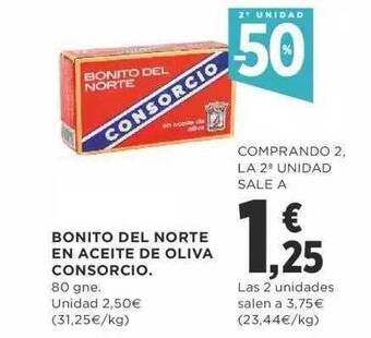 Supercor 2a Unidad -50% Bonito Del Norte En Aceite De Oliva Consorcio oferta