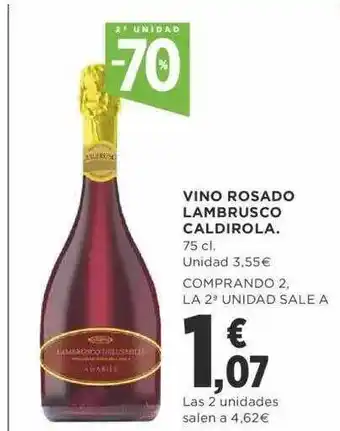Supercor 2a Unidad -70% Vino Rosado Lambrusco Caldirola oferta