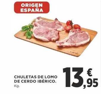 Supercor Chuletas De Lomo De Cerdo Ibérico oferta