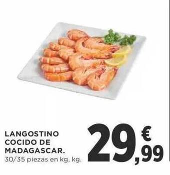 Supercor Langostino Cocido De Madagascar oferta