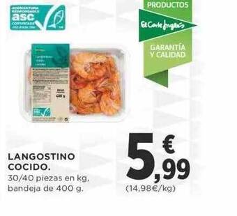 Supercor Langostino Cocido oferta