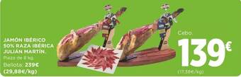 Supercor Jamón Ibérico 50% Raza Ibérica Julián Martín oferta