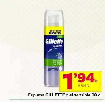 Supermercados Dani Espuma Gillette Piel Sensible oferta