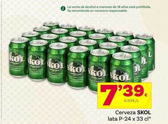 Supermercados Dani Cerveza Skol oferta
