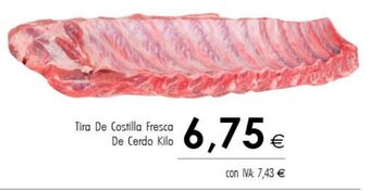 Cash Ifa Tira De Costilla Fresca De Cerdo Kilo oferta