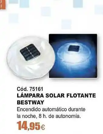 ferrOkey Lámpara Solar Flotante Bestway oferta