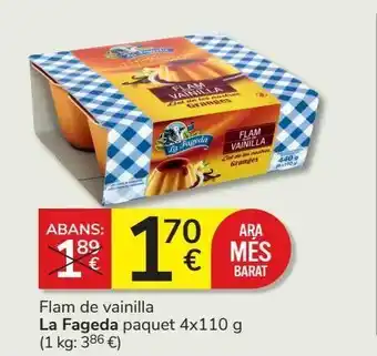 Consum Flan de vainilla la fageda paquete 4x110 g oferta