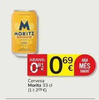 Consum Cerveza moritz 33 cl oferta