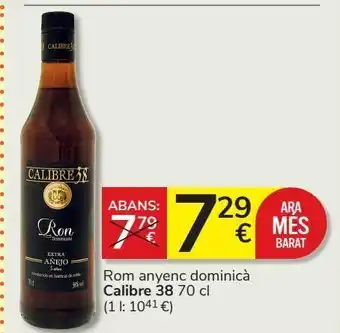 Consum Ron añejo dominicano calibre 38 70 cl oferta
