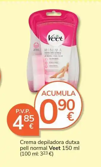 Consum Crema depilatoria ducha piel normal veet 150 ml oferta