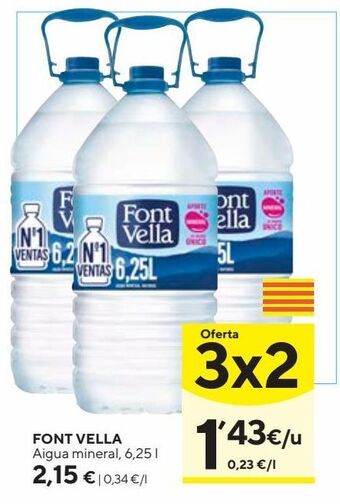 Caprabo Agua font vella oferta
