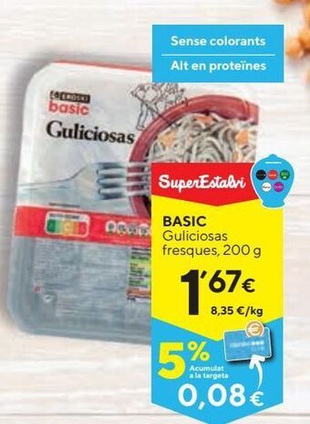 Caprabo Angulas basic oferta