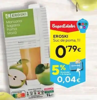 Caprabo Zumo de manzana eroski oferta