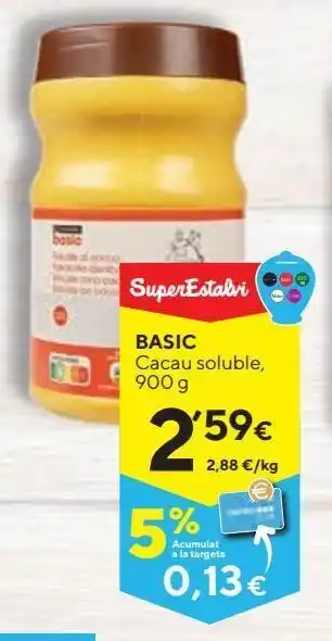 Caprabo Cacao soluble basic oferta