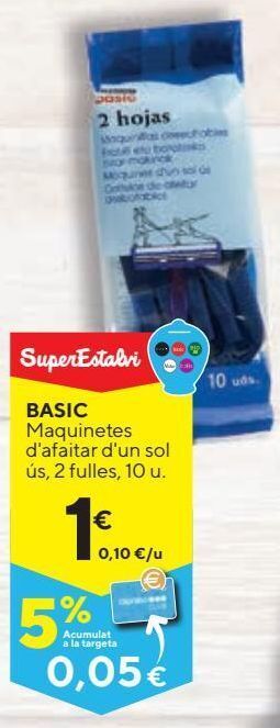 Caprabo Maquinilla desechable basic oferta