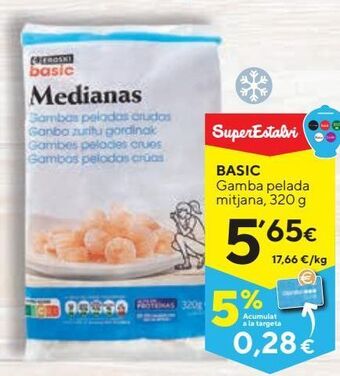 Gambas peladas basic