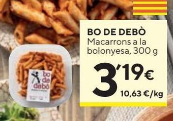 Caprabo Macarrones bo de debò oferta