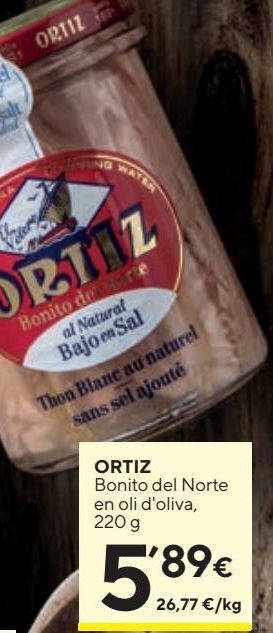 Caprabo Bonito del norte en aceite de oliva ortiz oferta