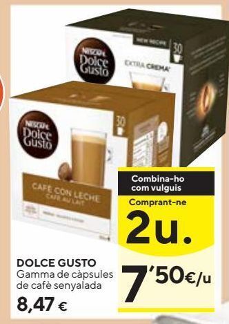 Caprabo Cápsulas de café dolce gusto oferta