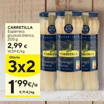 Caprabo Espárragos blancos carretilla oferta