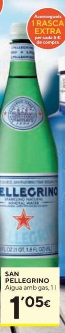 Caprabo Agua con gas san pellegrino oferta