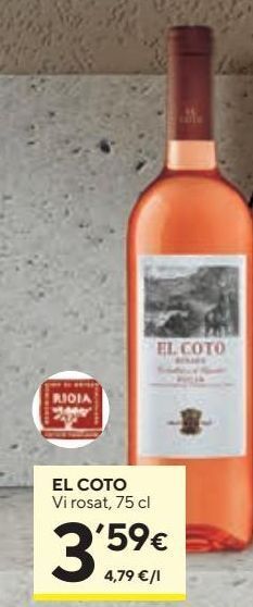 Caprabo Vino rosado el coto oferta