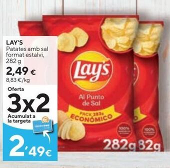 Caprabo Patatas fritas lay's oferta