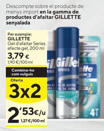 Caprabo Gel de afeitar gillette oferta