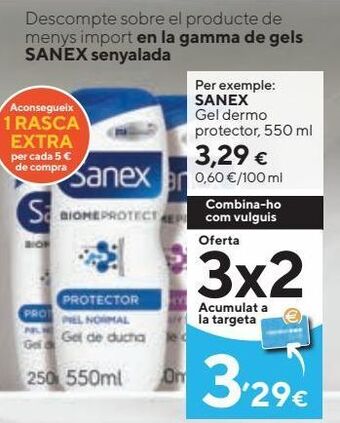 Caprabo Gel de baño sanex oferta