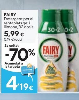 Caprabo Detergente fairy oferta