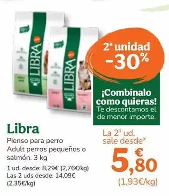 TiendAnimal Pienso para perros libra perros pequeños o salmón. 3 kg oferta