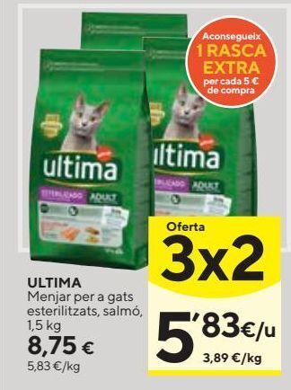 Caprabo Comida para gatos última oferta