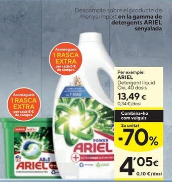 Caprabo Detergente ariel oferta