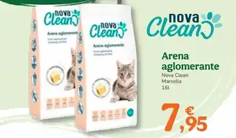 TiendAnimal Arena aglomerante nova clean marsella 16l oferta