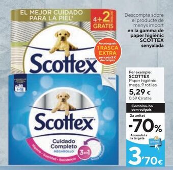 Caprabo Papel higiénico scottex oferta