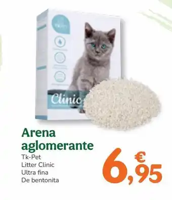 TiendAnimal Arena aglomerante tk-pet litter clinic ultra fina de bentonita oferta