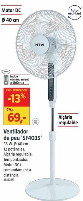 Bauhaus Ventilador de pie oferta