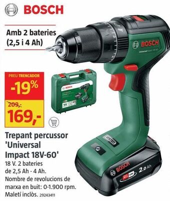 Bauhaus Taladro percutor bosch oferta