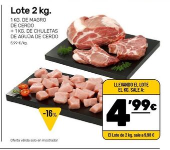 AhorraMas Lote 2 kg oferta