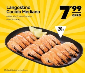AhorraMas Langostino cocido mediano oferta