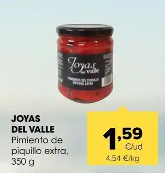 Autoservicios Familia Joyas del valle pimiento de piquillo extra, 350 g oferta